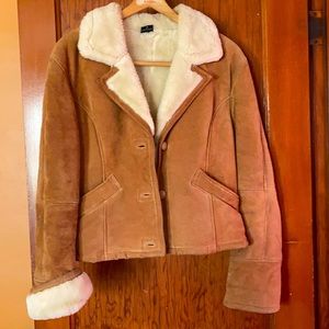 Suede bomber jacket Victoria secret.